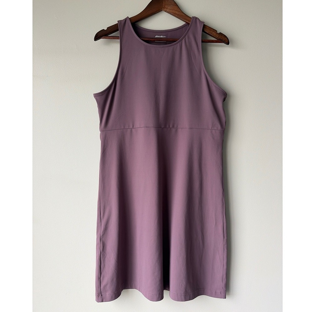 Eddie Bauer Womens Purple Sleeveless Active Hiking Dress Mauve Medium